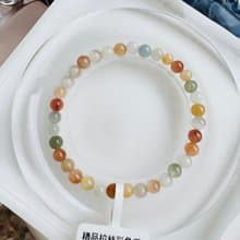 畢業級貓眼濃色彩兔毛水晶4.6-5mm6.68g滿順帶稀有灰兔毛