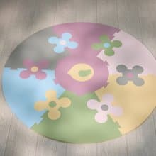 花的圓舞曲 小花地墊 巧拼式地墊 歐盟認證 台灣製