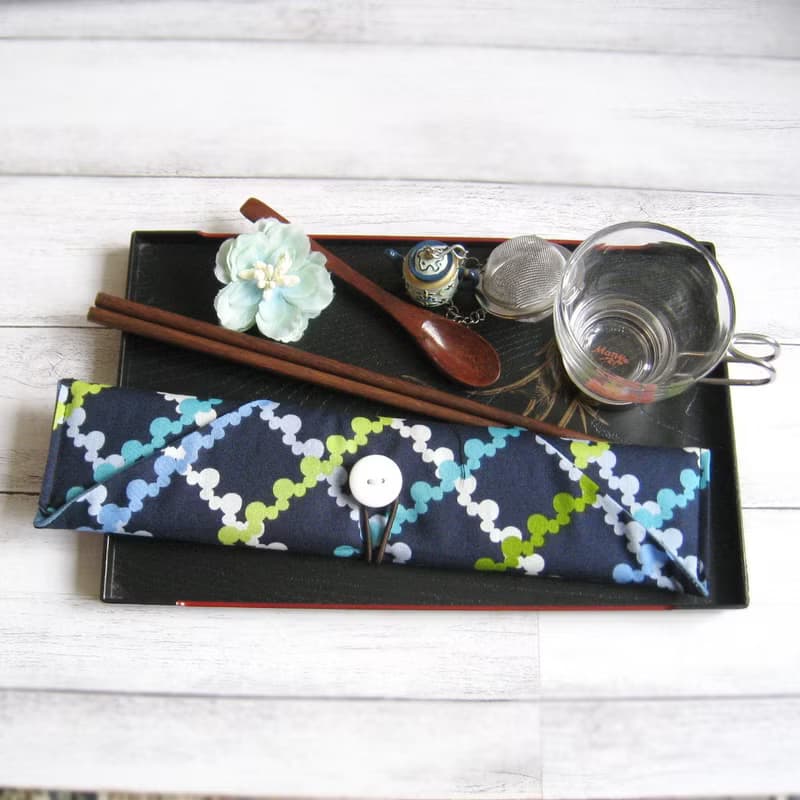 環保餐具組 餐具套 筷子套、餐具布套 飲管袋 CH-002