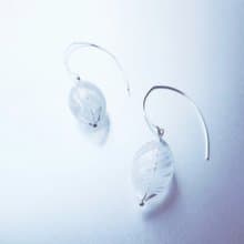 White Stripes Earring / SV
