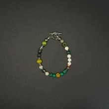 7AB 原創小眾復古手串綠松石紅瑪瑙夏威夷花珠VINTAGE情侶手鏈