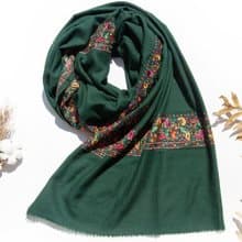 喀什米爾Cashmere/羊絨圍巾/純羊毛圍巾披巾/戒指絨披肩-刺繡花朵