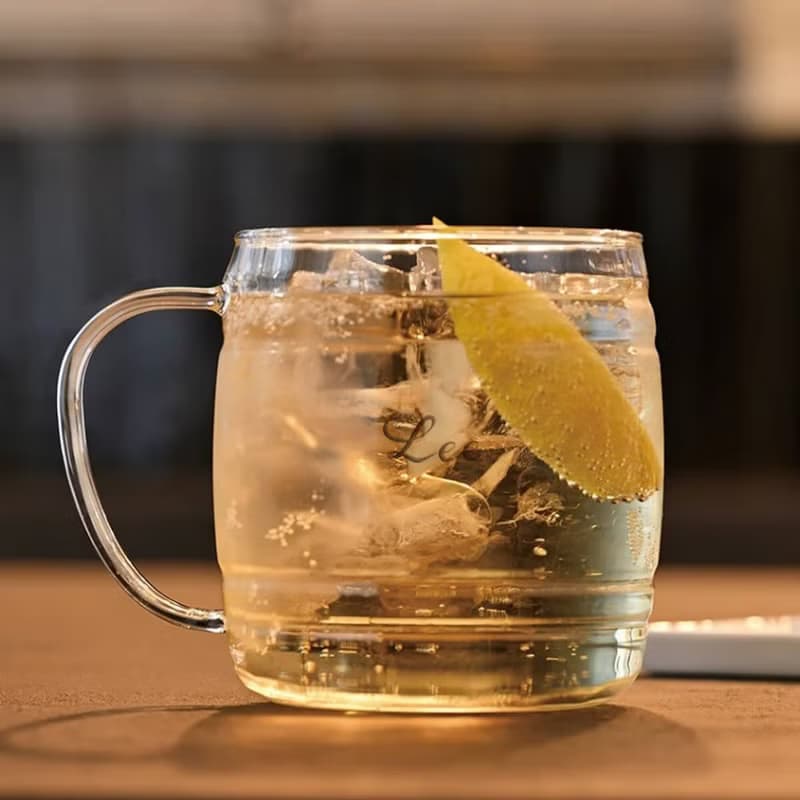 (單個價) 620cc 日本HARIO 酒桶型玻璃啤酒杯 日本製 酒桶杯刻字