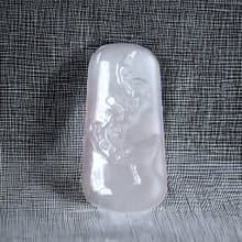 高冰種翡翠巧雕梅花牌 |天然緬甸玉翡翠A貨 | 送禮