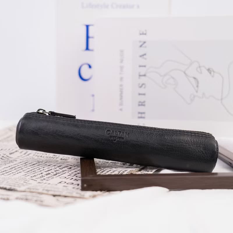 【24hr快速出貨】真皮輕巧型萬用筆袋-072202_四色 交換禮物 文具