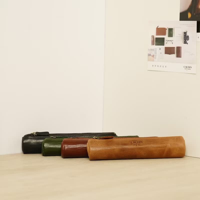 【24hr快速出貨】真皮輕巧型萬用筆袋-072202_四色 交換禮物 文具