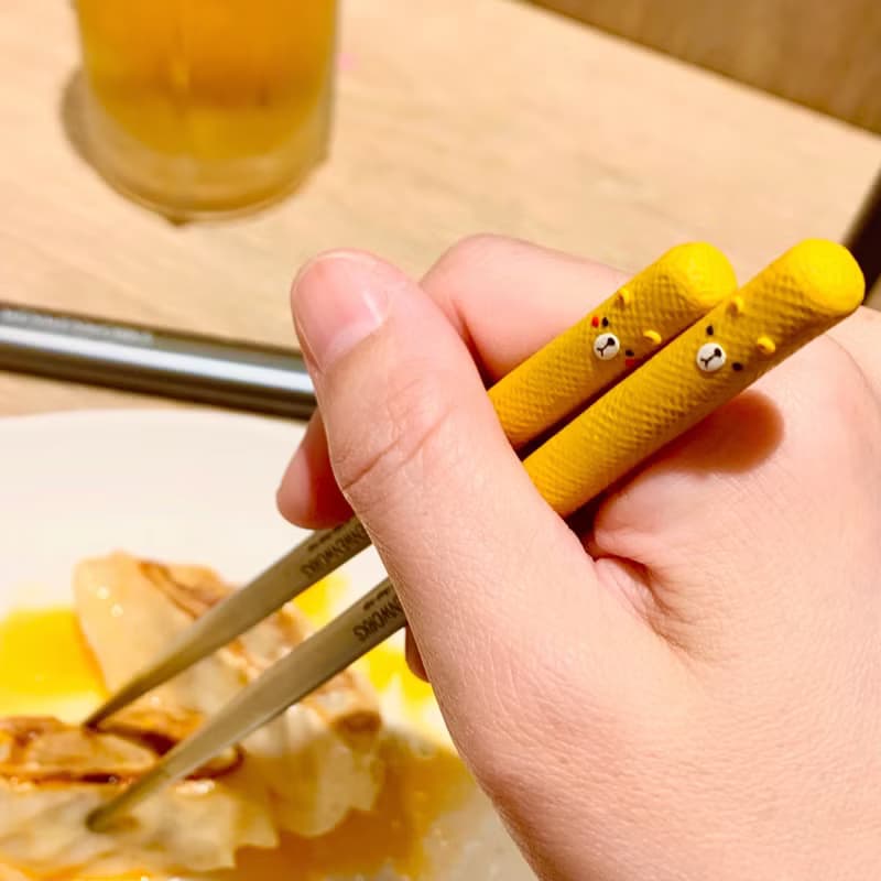 【彩虹 】熊熊愛上你系列 | 皮革手感 |熊愛你純鈦筷含鋁合金筷筒