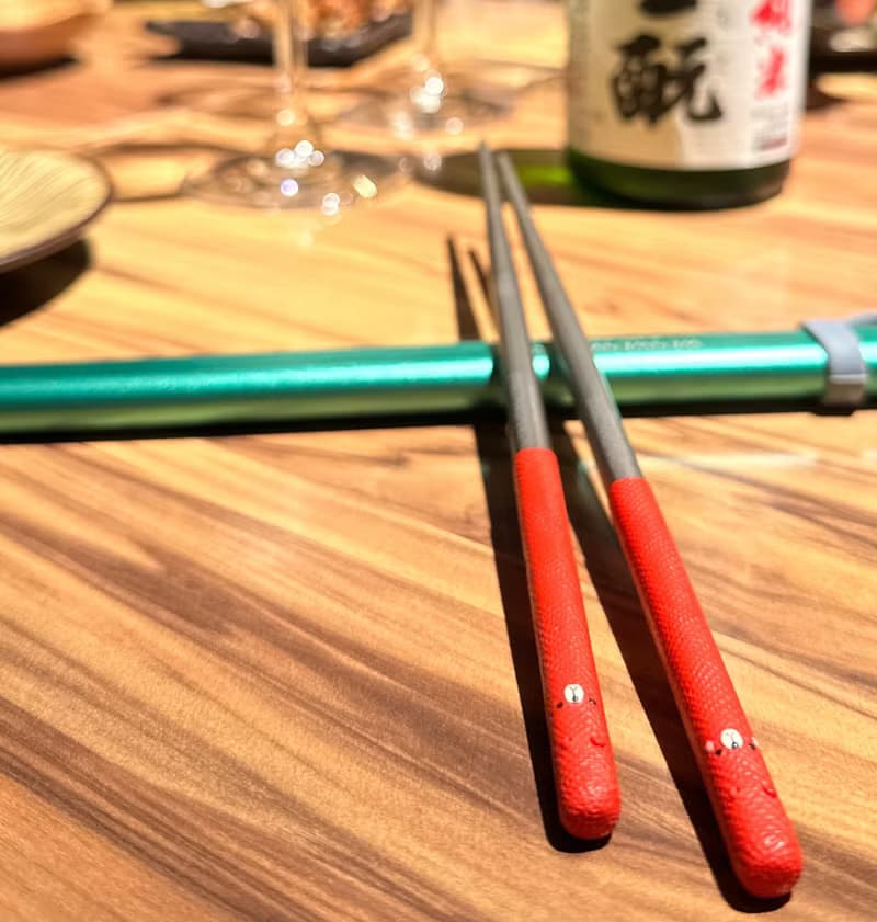 【彩虹 】熊熊愛上你系列 | 皮革手感 |熊愛你純鈦筷含鋁合金筷筒