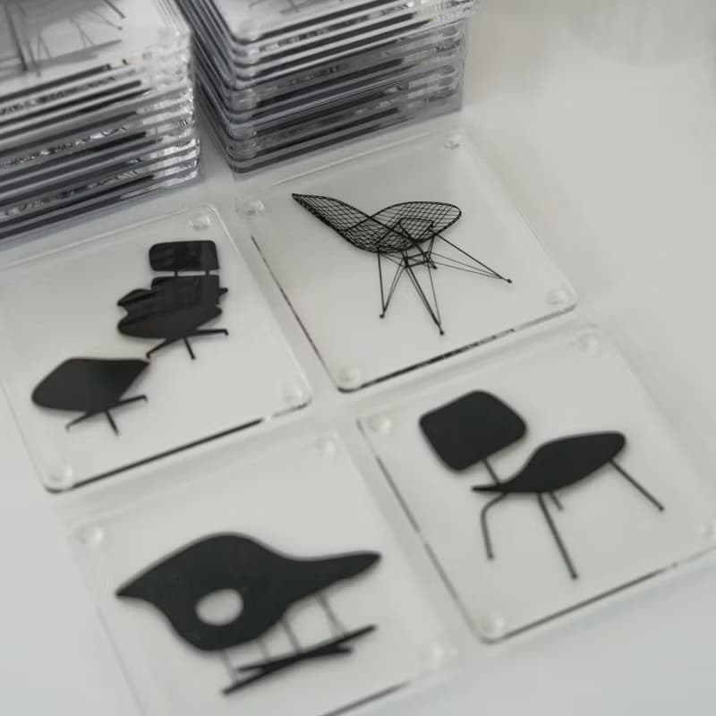 美國 MoMA 伊姆斯杯墊 亞克力杯墊隔熱墊 家用咖啡杯杯墊裝飾墊