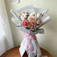 【母親節花束】柔霧玫紫莊園大型花束 康乃馨 母親節禮物
