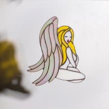 天使光芒彩色玻璃捕日器 - 為您的空間營造天堂般的光環