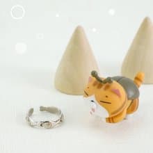 白爛貓經典系列-那條魚純銀戒指