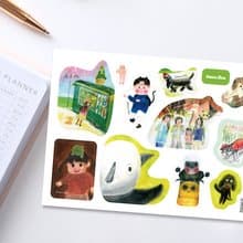 原創角色插畫防水貼紙