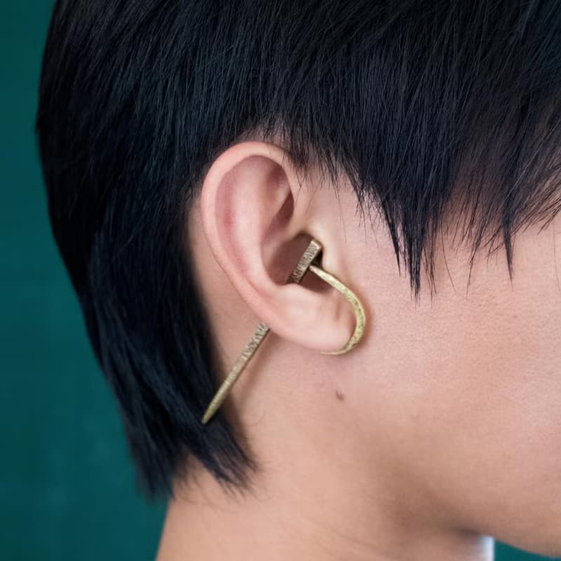 新品【soid Studio 適品】黃銅 擊穿耳扣