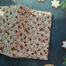 【招財貓】書衣 書套 書皮 可調式書衣 手工布書衣