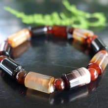 天然瑪瑙管珠 17.3克 手鍊 手串 瑪瑙手串 缐珠 天然瑪瑙 天珠