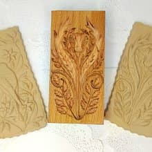 engraved rolling pin, imbossed rolling pin . ornamental cookie press