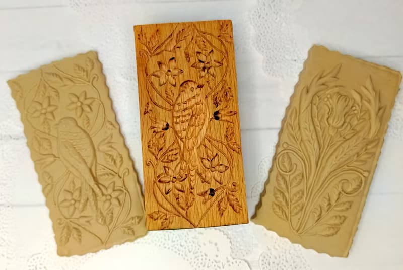 engraved rolling pin, imbossed rolling pin . ornamental cookie press