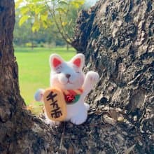 兔包製純手工招財貓羊毛氈 新年開運小物