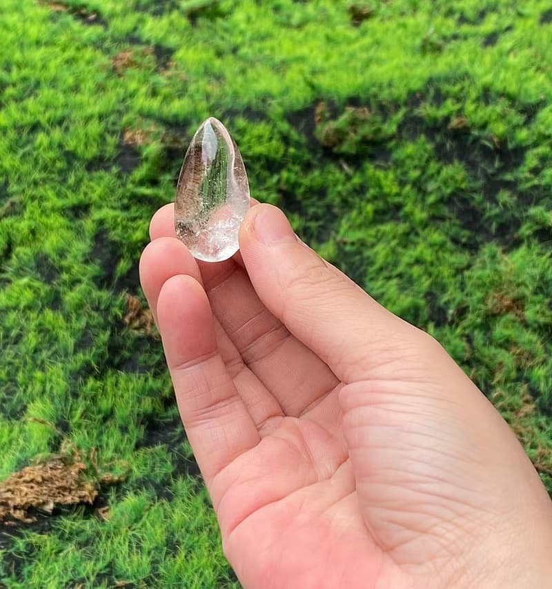 能量擺飾-天然冰透彩虹 紅幽靈雨滴 療癒 快速出貨