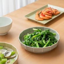 【入厝禮物】 十六角深皿 (18cm) /金善窯