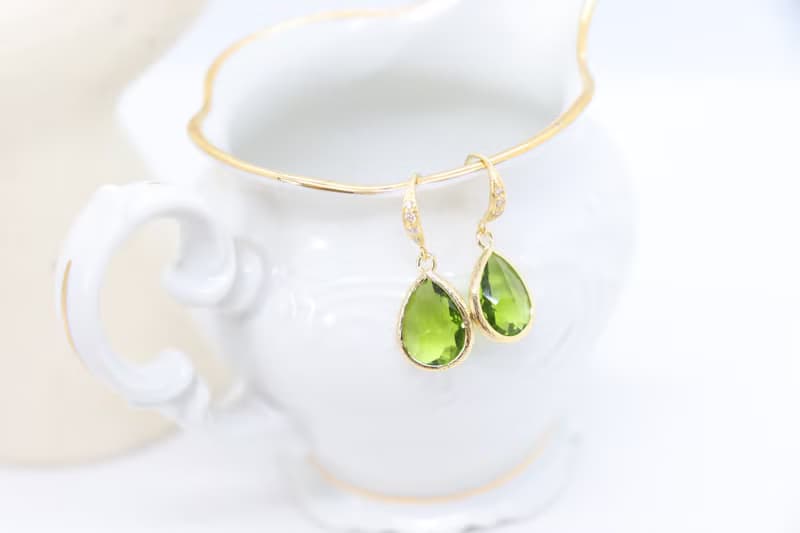 Delicate Transparent Teardrop Crystal Stone Sparkling Cubic hook Earrings