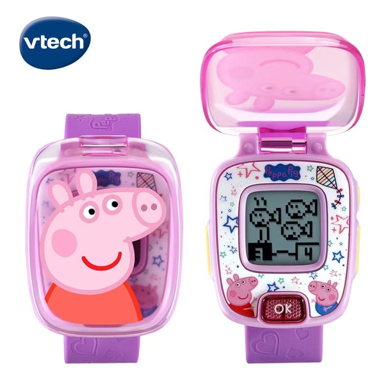 Vtech　粉紅豬小妹-多功能遊戲學習手錶-粉