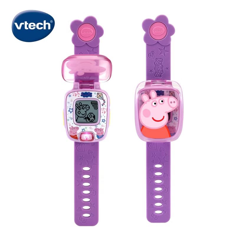 Vtech　粉紅豬小妹-多功能遊戲學習手錶-粉