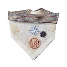 澳洲Happy Go Puppy 寵物領巾-白色金莎-XS