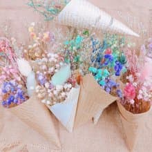 甜筒花束 乾燥花  禮物 畢業花束 生日禮物 情人節 婚禮小物