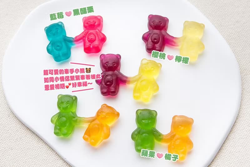 情人節禮物推薦 送禮組合禮袋C款 日本貓咪花束手巾+LOVE牽手小熊