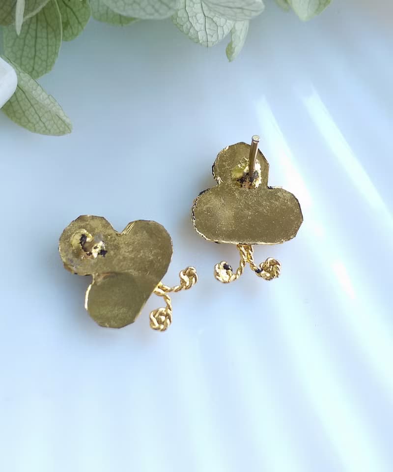 Vintage Jewelry 西洋古董飾品 小巧 可愛手工 復古 針式耳環