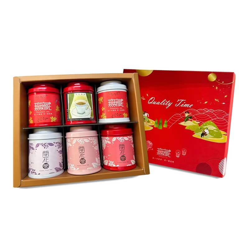 H2【公益禮盒】無藏 閨密禮盒_開花茶+臺茶紅茶綜合6入小罐組