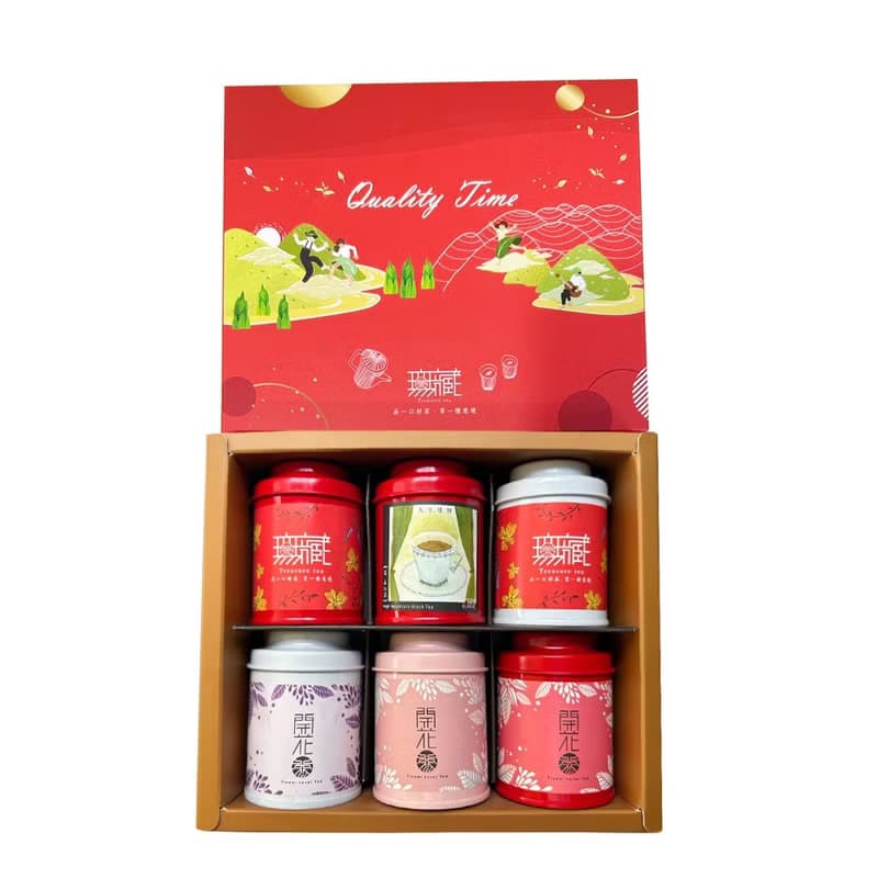 H2【公益禮盒】無藏 閨密禮盒_開花茶+臺茶紅茶綜合6入小罐組