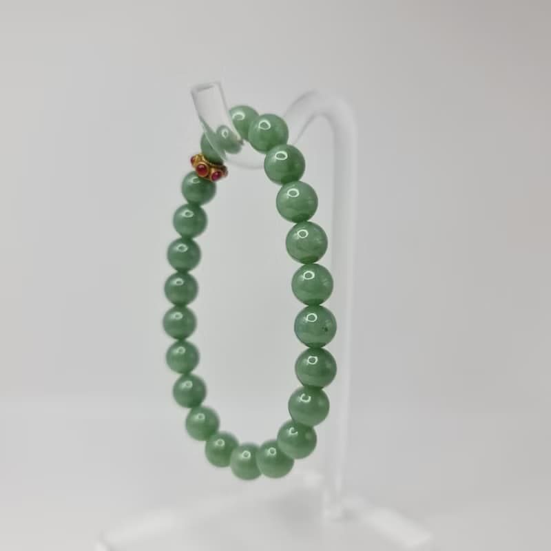 甜甜糖果色湖水綠手串 手珠 珠串 | 天然緬甸玉A貨翡翠