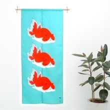 Tisha金魚喵 / 趴姿 - 湖水藍 門簾 / 80*180cm