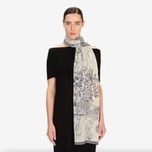 【INOUI EDITIONS】HISTOIRE 羊毛圍巾70 - 白