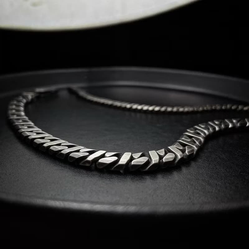 純銀手鍊/古巴鍊/粗款