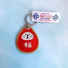 達摩招財貓-鑰匙圈-日本吉祥物(2入/組)