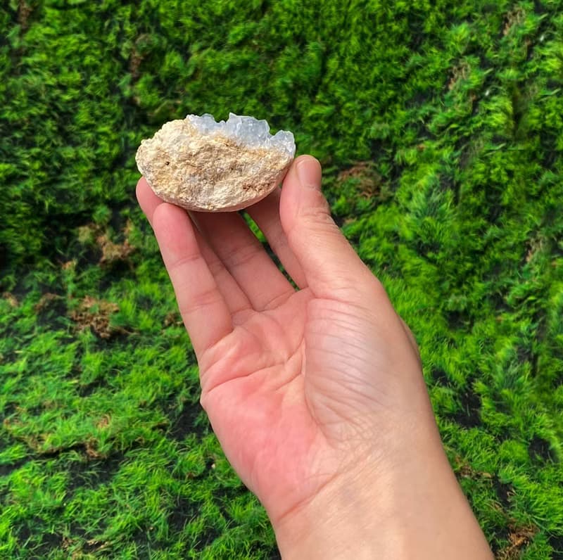 能量擺飾-天然能量原礦天青石簇 療癒 治癒  開運 快速出貨