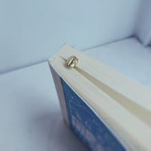 書房系─咖啡豆書籤- 黃銅復古迴紋針書籤
