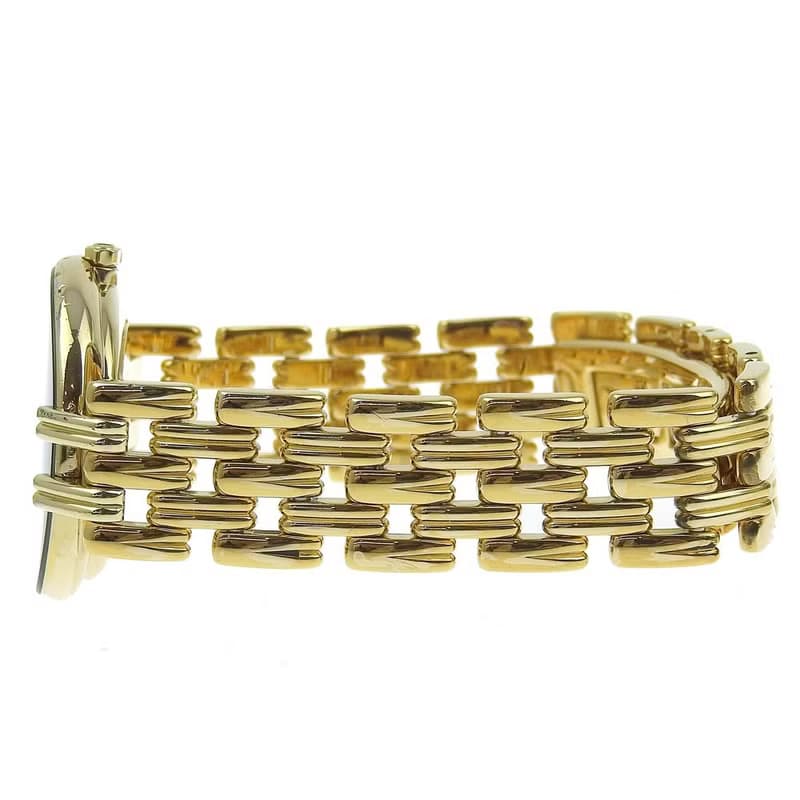 【日本直送】クリスチャンディオール Dior バキラ 腕時計 D46-154-4 金メッキ クオーツ アナログ表示 黒文字盤 レディース【中古】