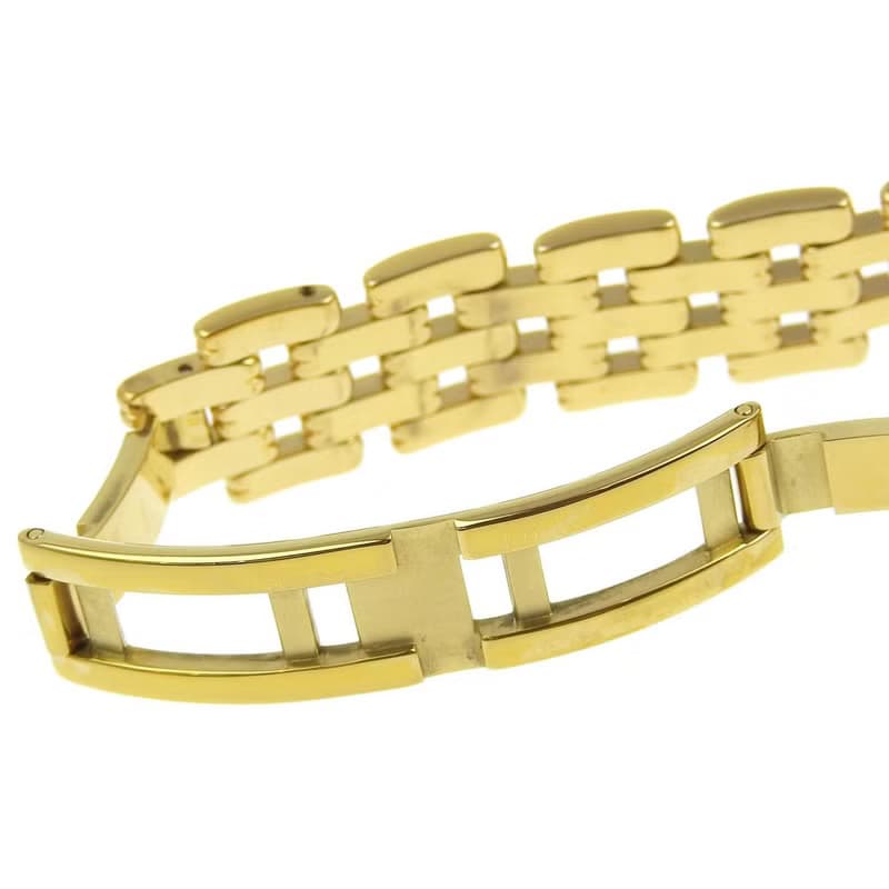 【日本直送】クリスチャンディオール Dior バキラ 腕時計 D46-154-4 金メッキ クオーツ アナログ表示 黒文字盤 レディース【中古】