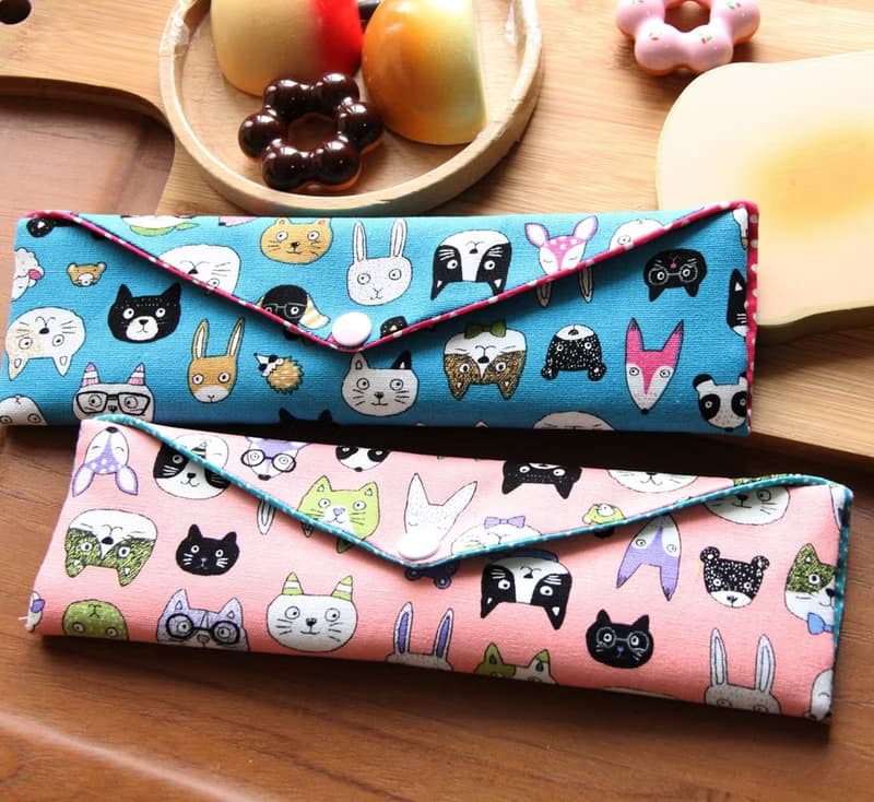 男朋友女朋友環保筷袋 ~好心情 收納包.手作餐袋.自我風格.文青