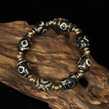 西亞3眼古珠手鍊(長21.5公分.內徑17公分)