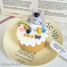 【蛋糕系列】圓滾滾龍貓 4吋蛋糕蠟燭 生日禮物