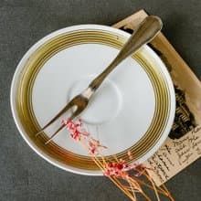 巴洛克造型雙齒水果銀叉 - 西洋古董