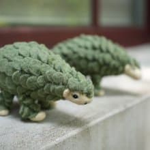 100% Wool 羊毛氈穿山甲 _公平貿易