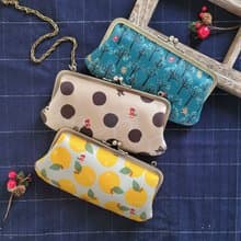 7色 豌豆口金包 大長夾 手機包 鍊條包 防潑水斜背包 女生皮夾