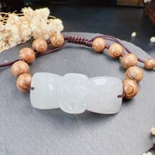 冰種翡翠蝴蝶結編織手鍊 | 天然緬甸A貨翡翠 | 送禮